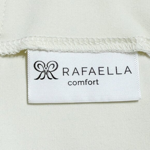 Rafaella Comfort Women's Pull-on Elastic Waist High Rise Ivory Ponte Pants Sz 36 - Picture 5 of 11